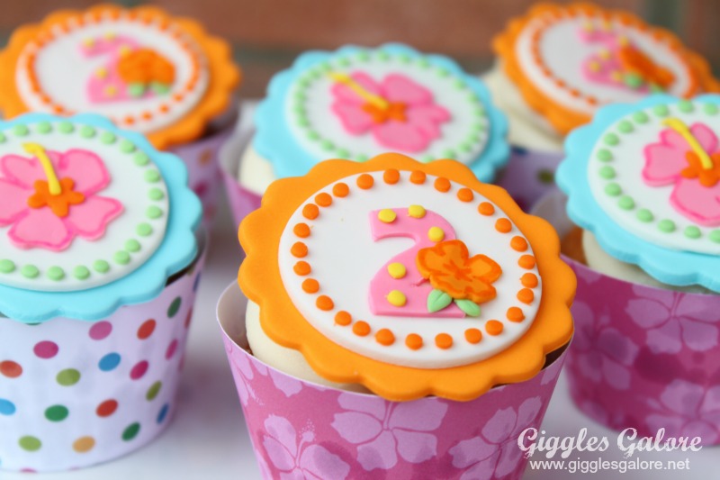 Luau Cupcake Toppers