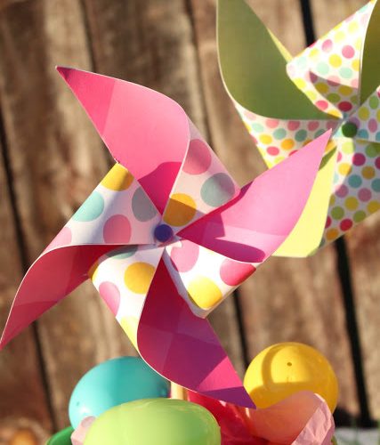 Pinwheel centerpiece