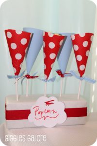 Popcorn cones in foam