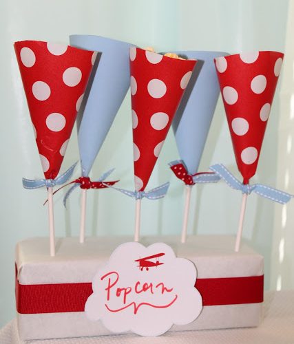 Popcorn cones in foam
