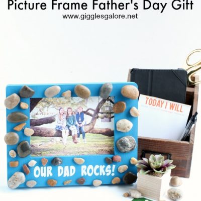 Our Dad Rocks Picture Frame – Father’s Day Gifts