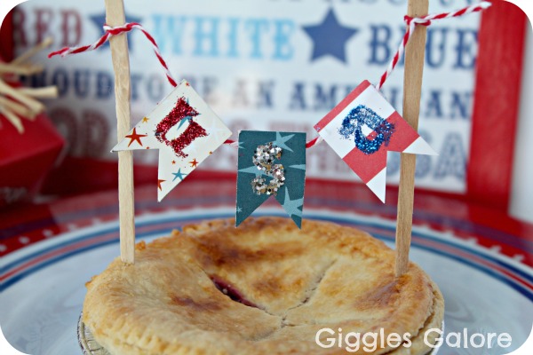 Usa mini pie bunting
