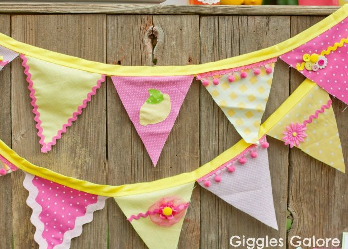 Lemonade stand banner giggles galore