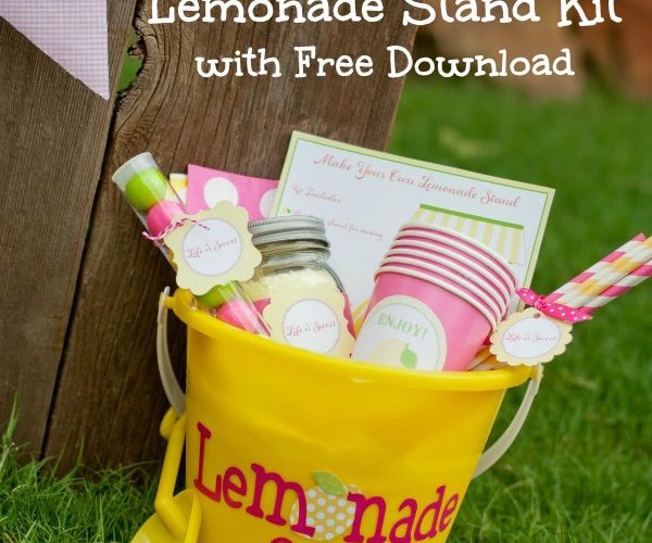 Make your own lemonade stand bucket free dowload