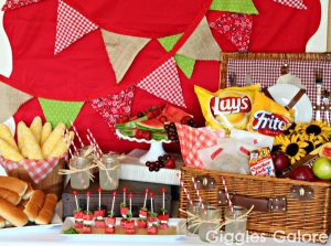Bbq table set up