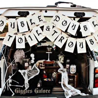 Double Double Toil and Trouble {Trunk or Treat}
