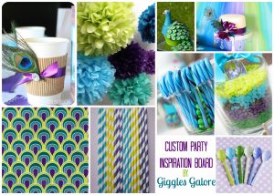 Peacock inspiration board