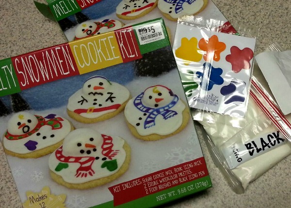 Snowman cookie mix