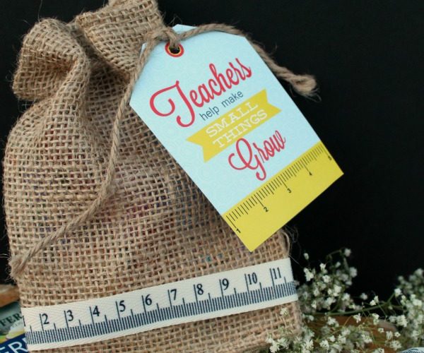 Teacher appreciation gift and free printable tag