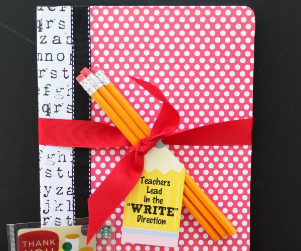 Teachers lead in the write direction teacher appreciation gift idea