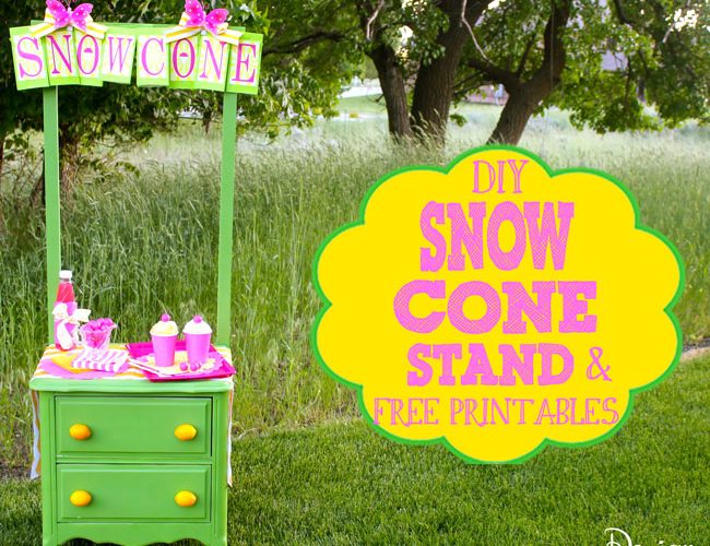Diy snow cone stand