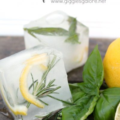 Herb Infused Ice Cubes