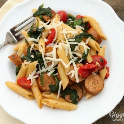 Sausage and Spinach Pasta