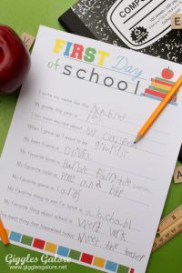 10 Free Back to School Printables + Giveaway - Giggles Galore