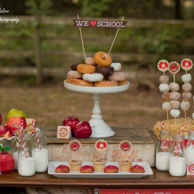 Apples and Donuts Back to School Party
