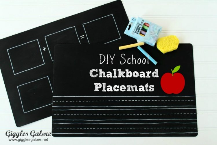 Giggles galore chalkboard placemats