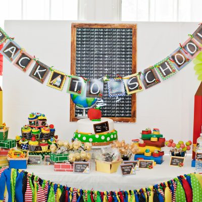 Colorful and Bright Back to School Party