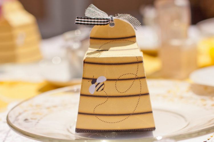 Beehive party favor box