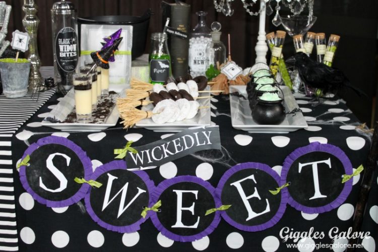 Wickedly sweet halloween dessert table