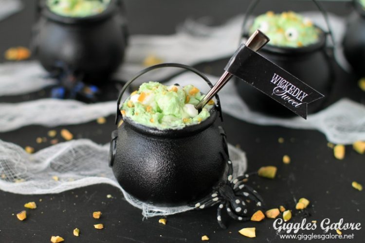Witches brew bubbly cauldron treats