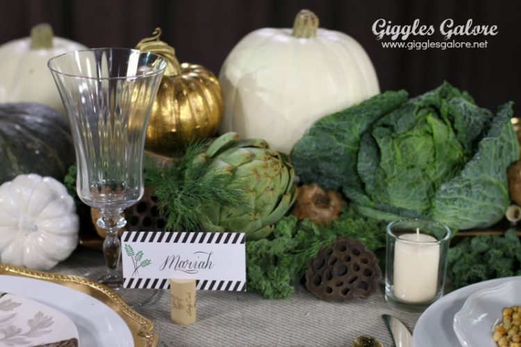 Veggie inspired thanksgiving centerpiece