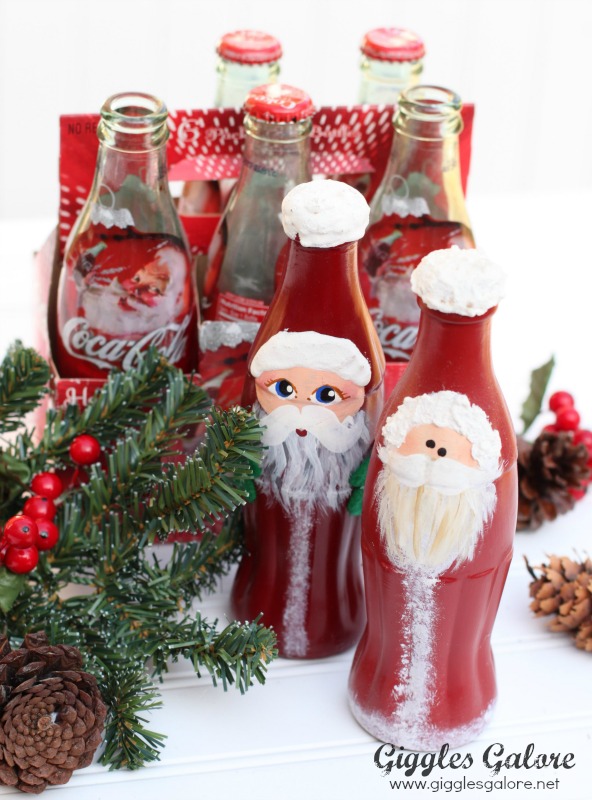 Coke Bottle Santas