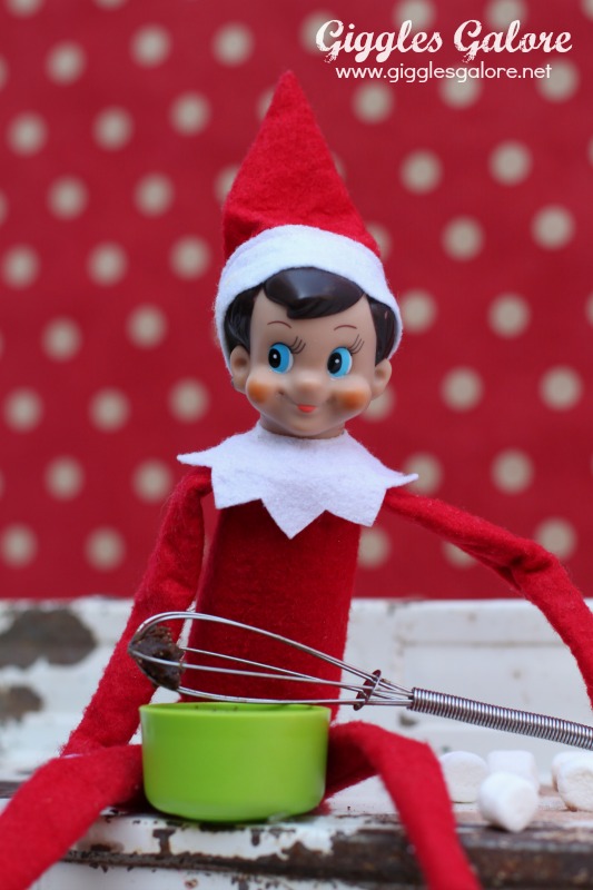 Elf on the Shelf Mixing Hot Cocoa Cookies