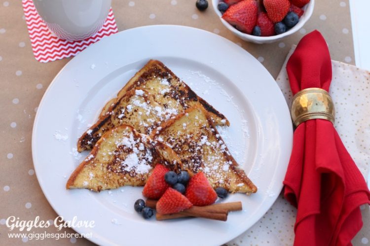 Holiday eggnog french toast