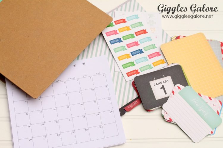 Michaels recollection calendar kit pages
