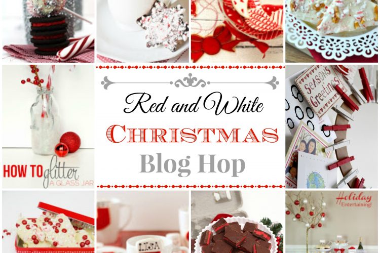 Red and white christmas blog hop
