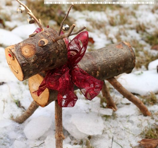 Rudolph the wooden reindeer giggles galore