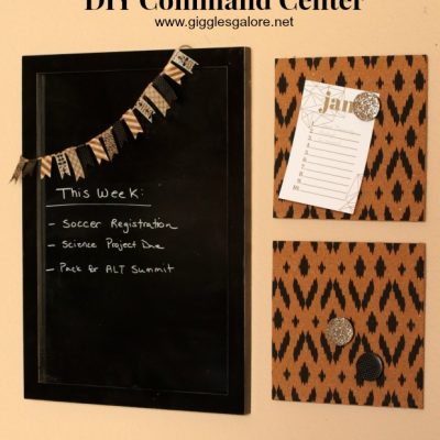 DIY Command Center + 10 Creative Ideas to Clean, Organize & Plan