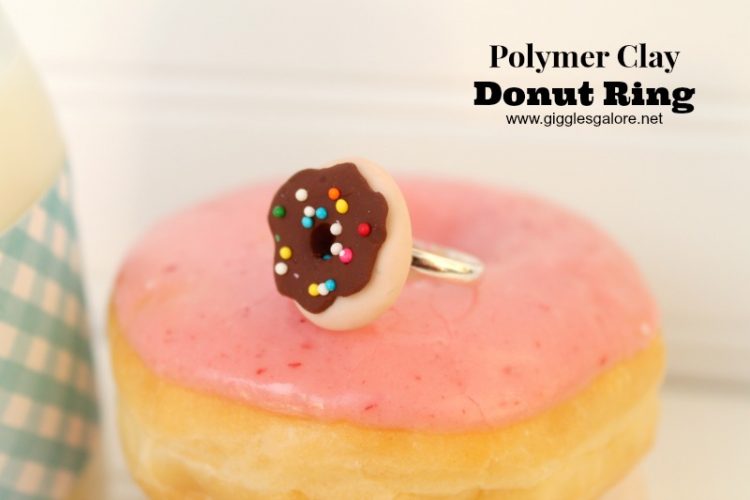 Polymer clay donut ring giggles galore