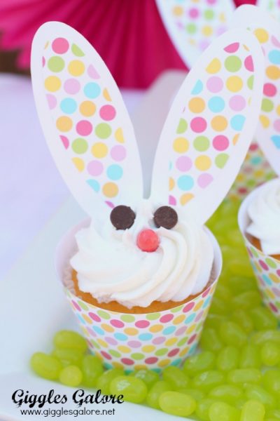 Bunny cupcakes giggles galore