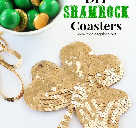 Diy shamrock coasters