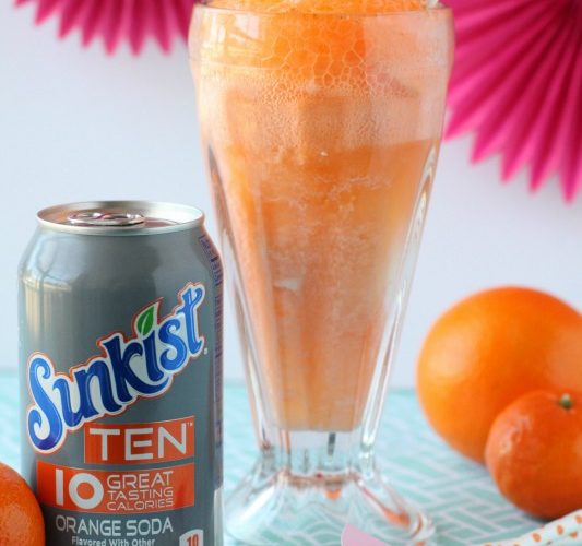 Sunkist ten orange creamsicle float giggles galore