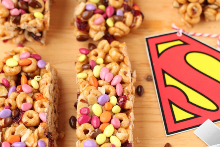 Superhero cheerio breakfast bars giggles galore