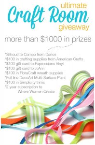 Ultimate craft room giveaway1