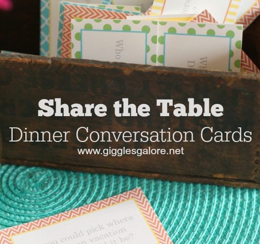 Share the table dinner conversation cards giggles galore