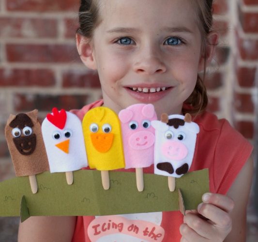 Piper and her puppets