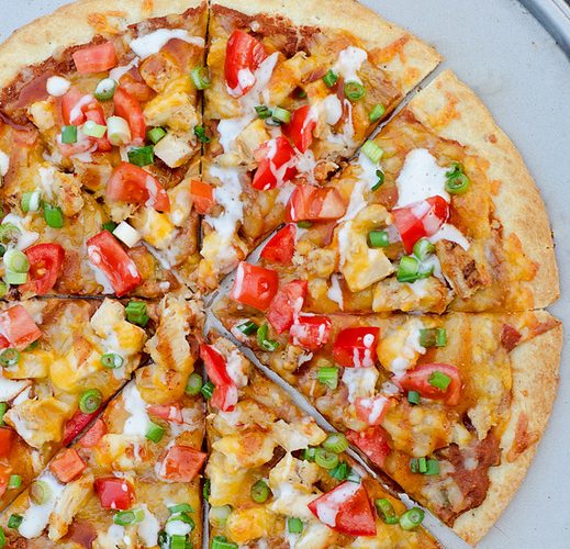 Southwest chicken pizza
