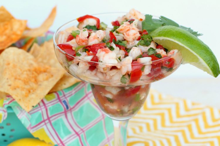 Shrimp ceviche with texas gulf shrimp giggles galore