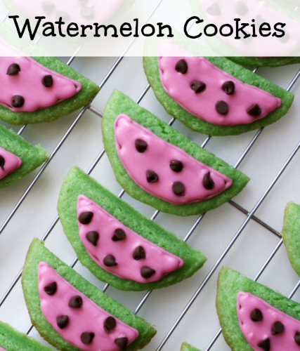 Watermelon cookies