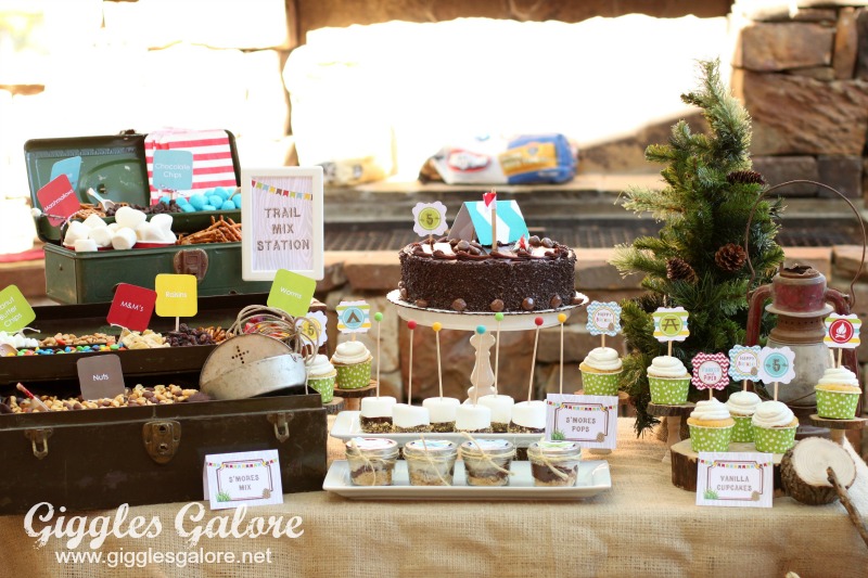Camping Party Dessert Table