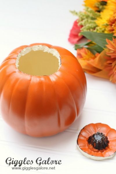 Carved Pumpkin Vase