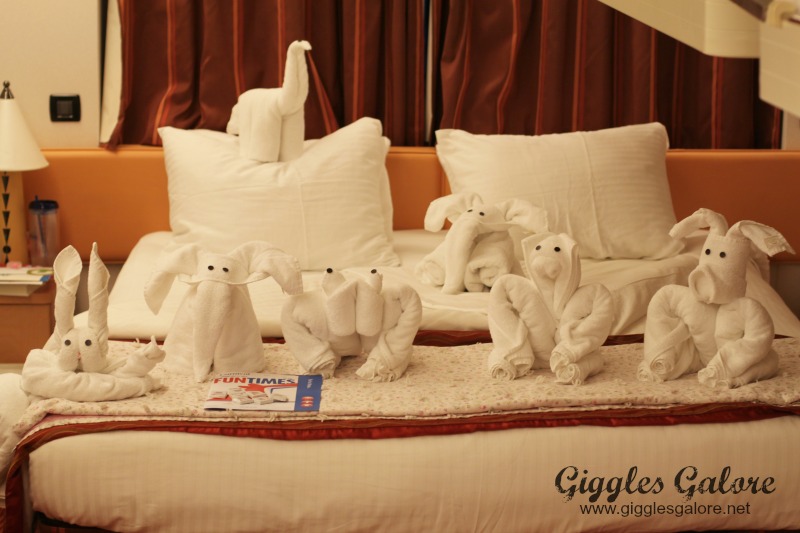 Towel Animals on Carnival Cruise