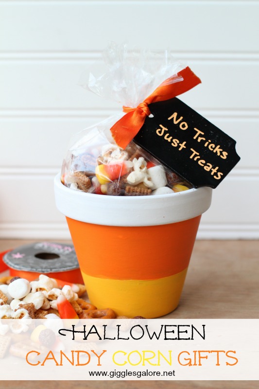 Halloween Candy Corn Gifts by Giggles Galore