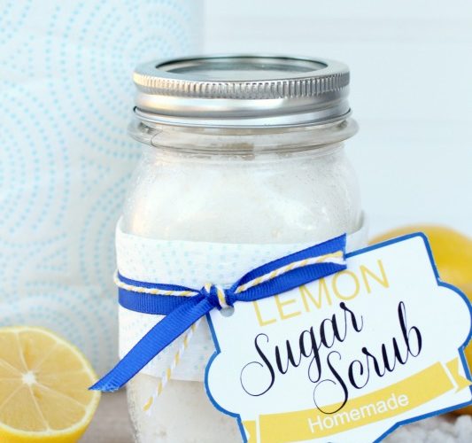 Lemon sugar scrub giggles galore
