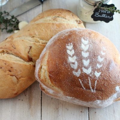 Garlic Herb Butter and Artisan Bread