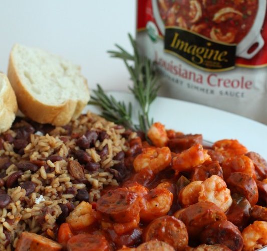 Imagine louisiana creole and red beans and rice dinner